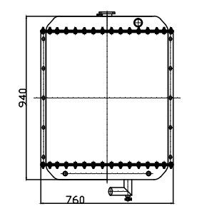 Komatsu PC270-7 graafmachineradiator | Volledige montagevervanging van commerciële kwaliteit