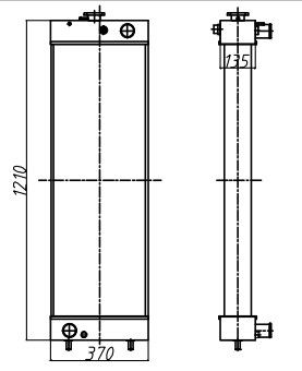 Sk320lc-8 aluminiumradiator sk320-8 sk330lc-8 sk330-8 sk350lc-8 sk350-8 sk400lc-8 sk400-8 LC05P00043S001 LC05P00043S034
