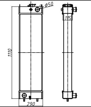 Sk250-8 sk260-8 sk260lc-8 Kobelco Graafwerktuig Radiator LQ05P00041S010 LQ05P00032F1