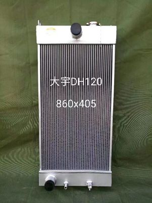 Doosan DH120 Graafmachine Radiatormontage | Vervangend koelonderdeel | 4-rijige verdikte aluminium kern